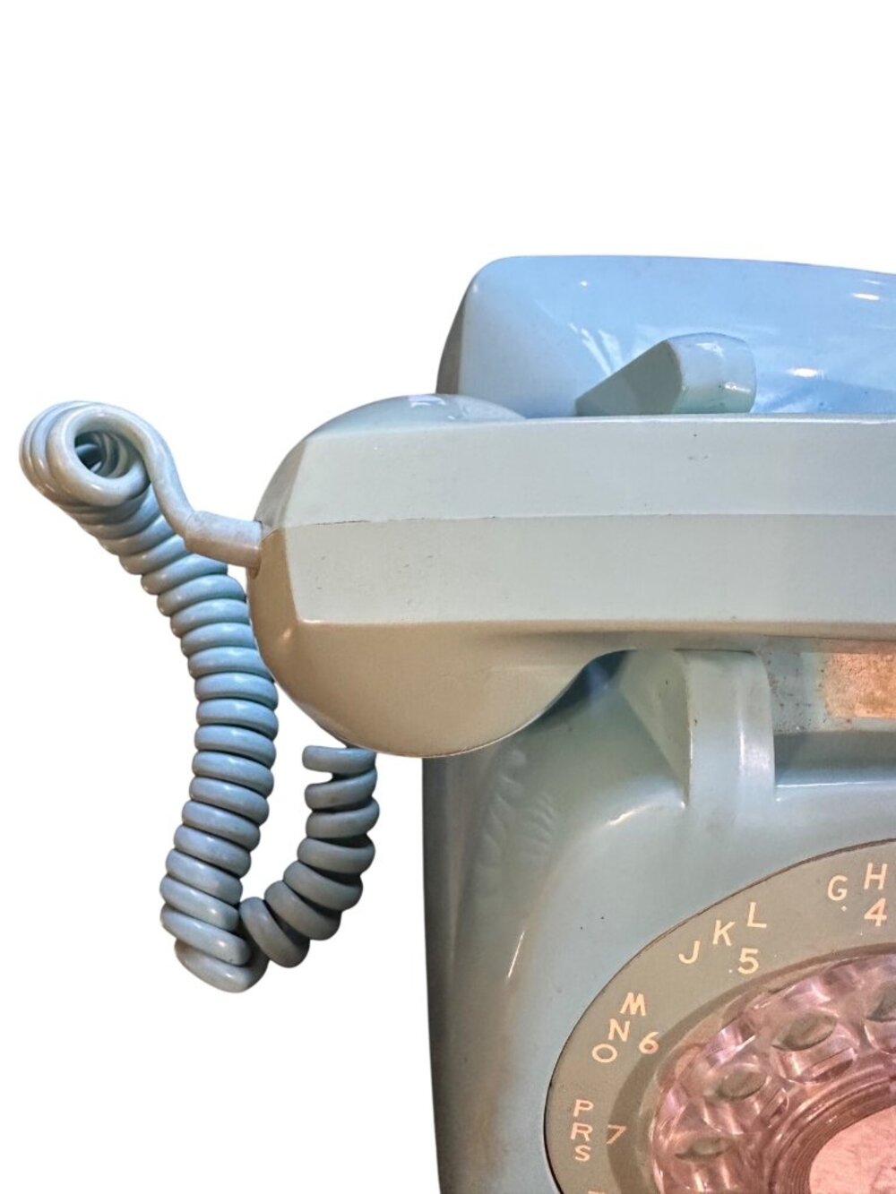 Vintage 1973 Aqua Blue Rotary Dial Telephone By GTE General Telephone Co. Of Cal - Picture 6 of 10